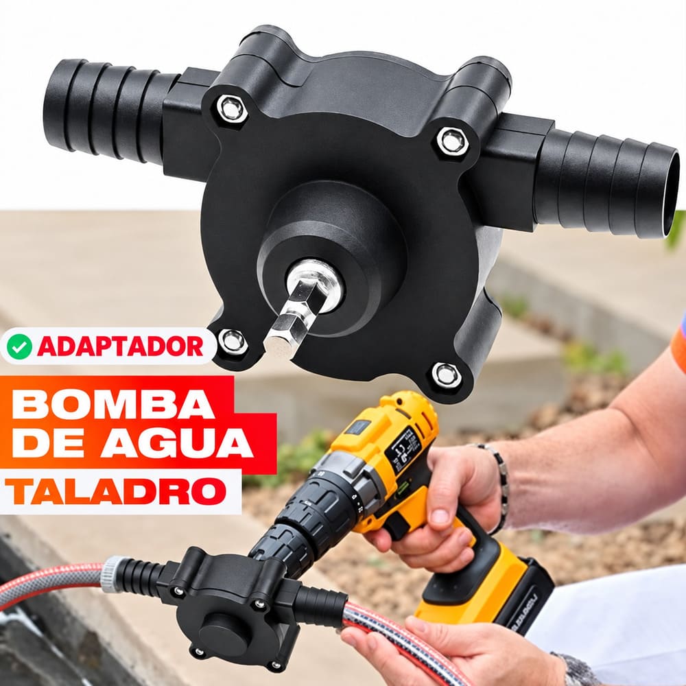 Convertidor de taladro a bomba de agua