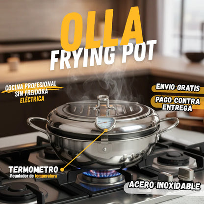 Olla para freír con control de temperatura