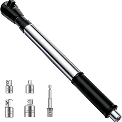 Llave Trinquete Extendida 43,5 cm con Adaptadores