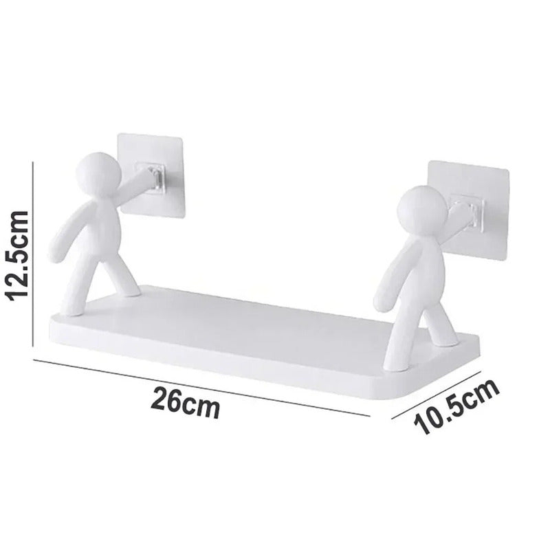Estante de baño organizador adhesivo (combo 2x1)