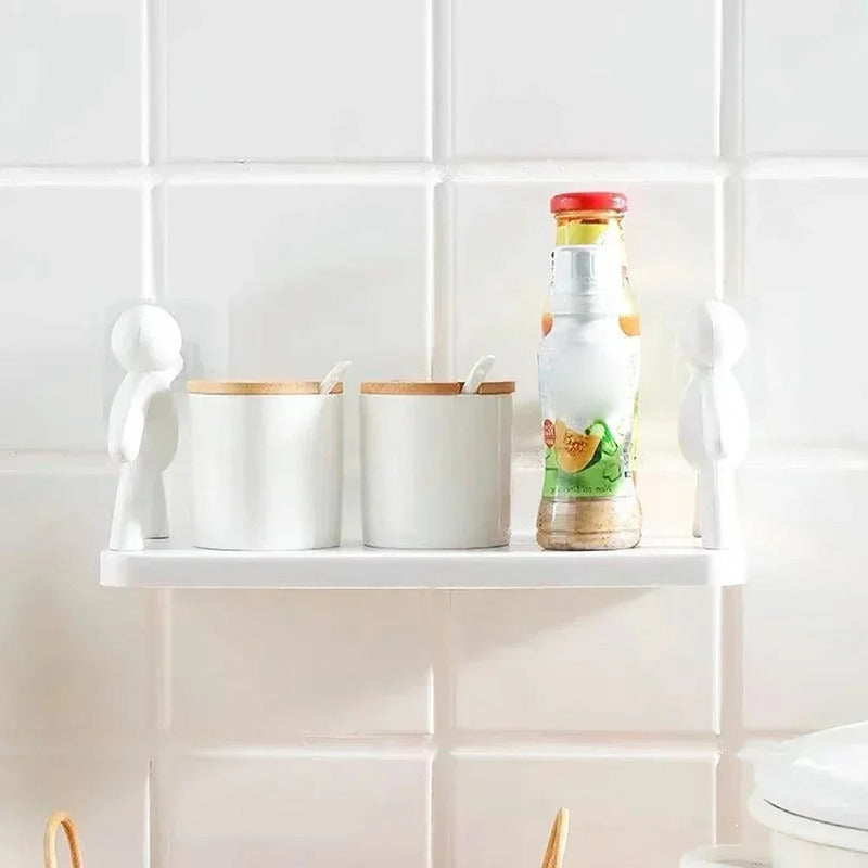 Estante de baño organizador adhesivo (combo 2x1)
