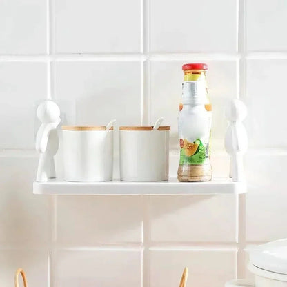 Estante de baño organizador adhesivo (combo 2x1)