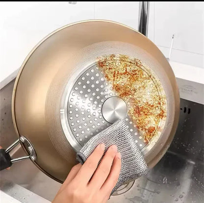 Paños de limpieza multiuso de malla metálica (combo x10)