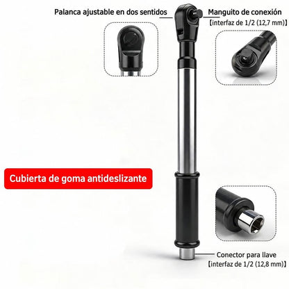 Llave Trinquete Extendida 43,5 cm con Adaptadores
