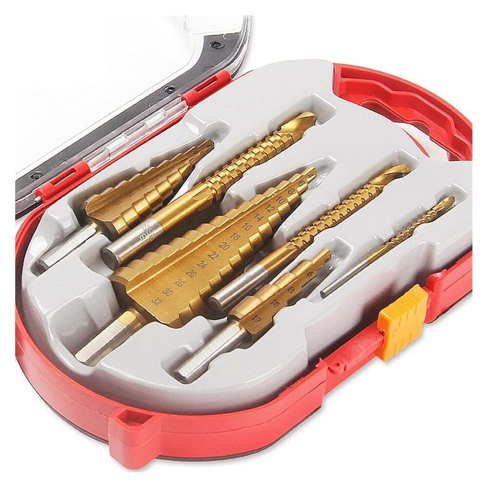 Set de 6 brocas escalonadas de titanio