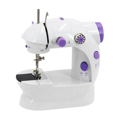Mini máquina de coser portátil con pedal y accesorios