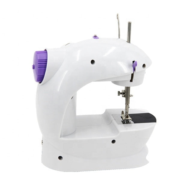 Mini máquina de coser portátil con pedal y accesorios
