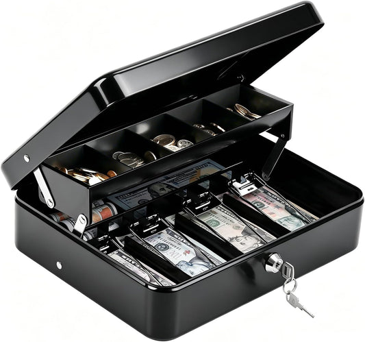 Caja de almacenamiento de efectivo con cerradura